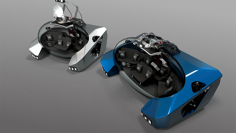 Triton's new 660 AVA series is a wide-passenger submersible with convertible seating