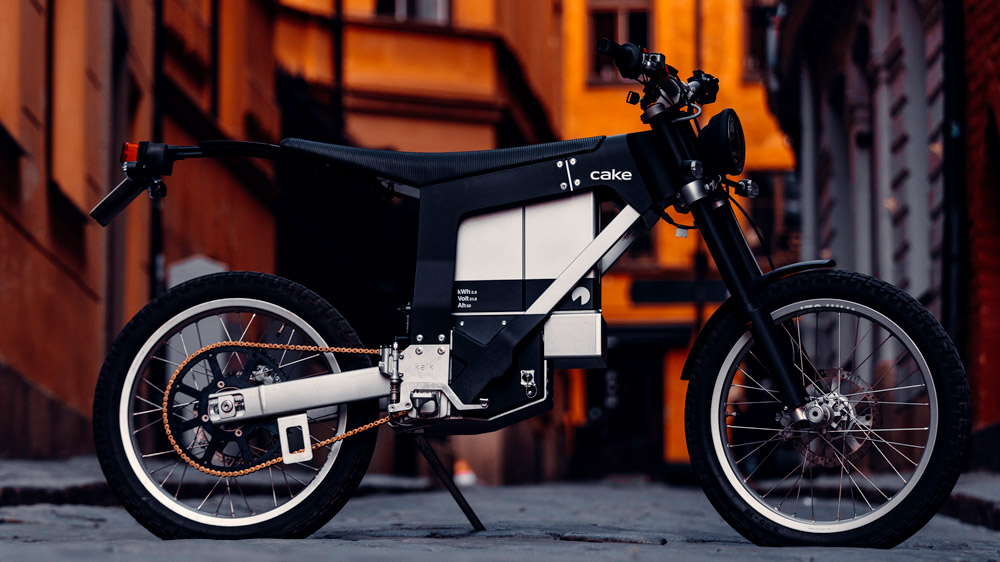 The Kalk INK SL electric motorcycle from Cake.