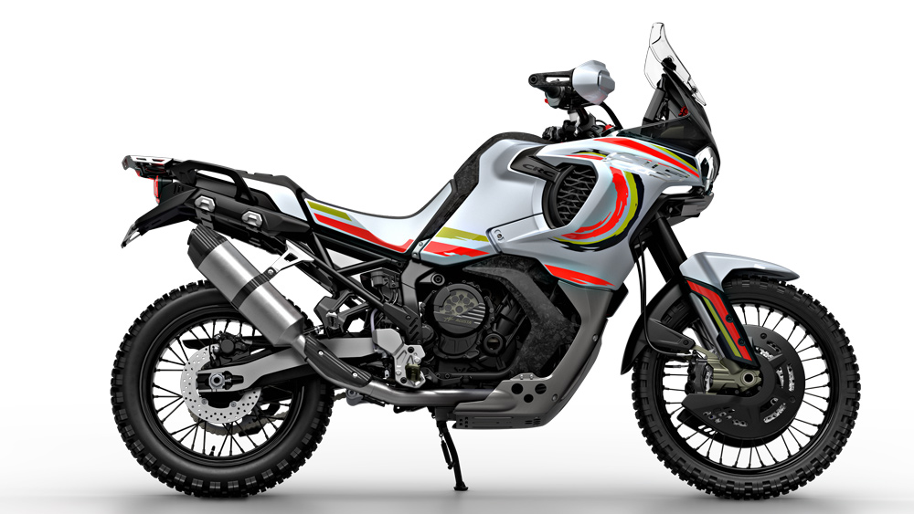 The 9.5 adventure bike, part of MV Agusta's Lucky Explorer Project.