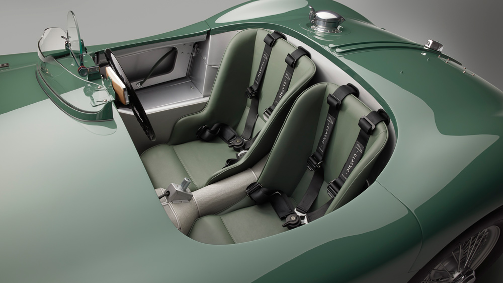 The cockpit of Jaguar's C-type Continuation.