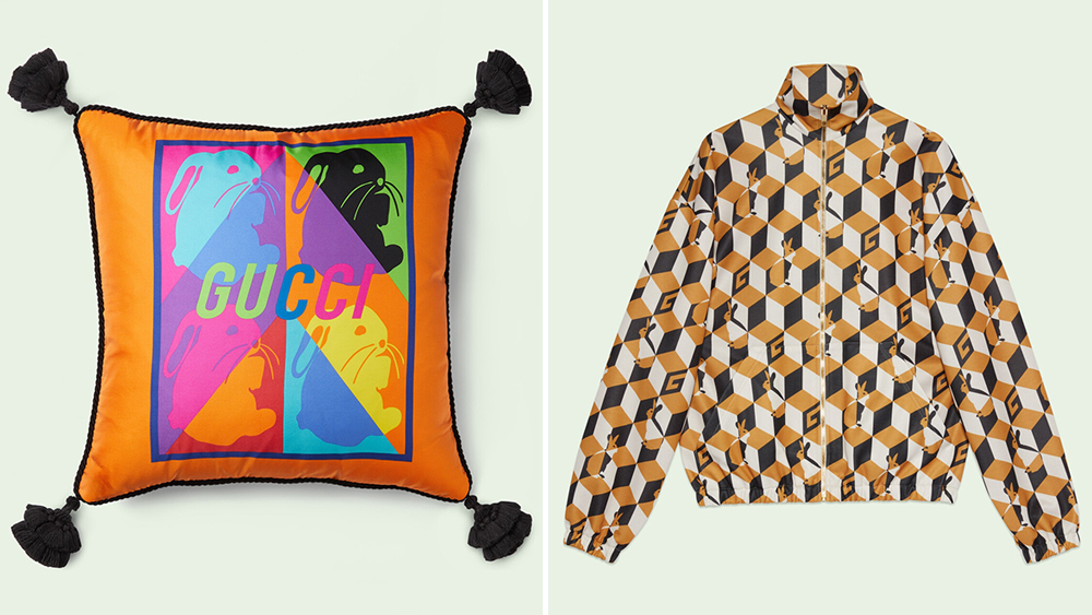 Two offerings from Gucci's Year of the Rabbit capsule collection