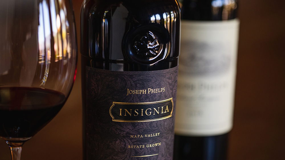 A bottle of Joseph Phelps Insignia