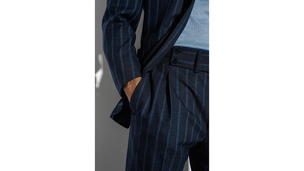 Isaia Pinstripe Trouser