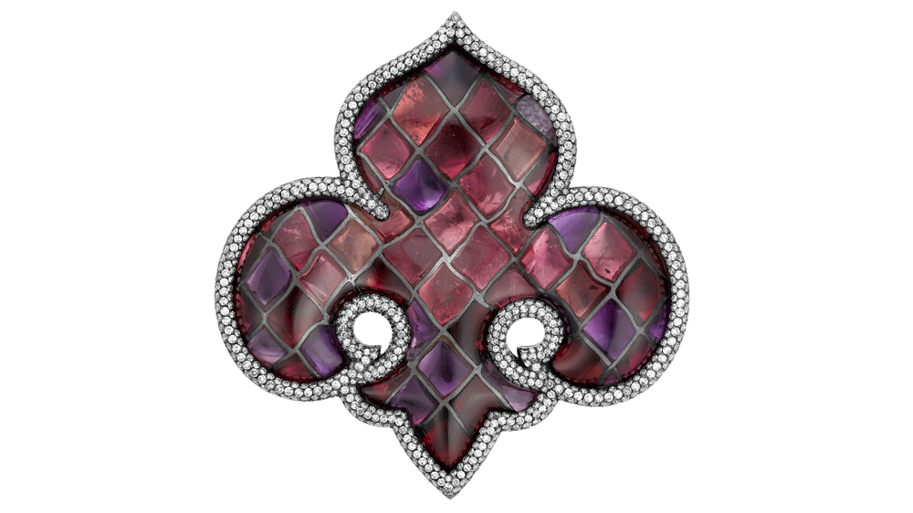 JAR Fleur de Lys Brooch from the Collection of Ann Getty