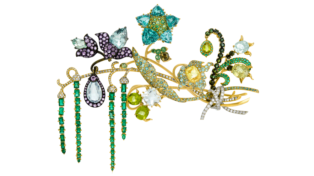 JAR Bouquet Brooch from the Collection of Ann Getty
