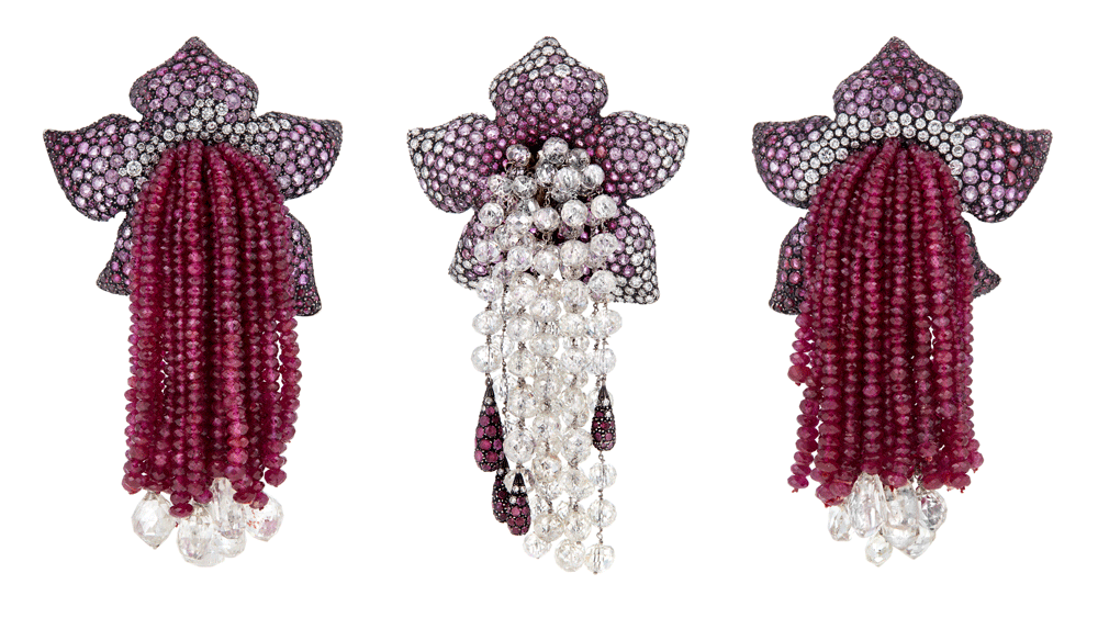JAR Fleur Pompons Brooches the Collection of Ann Getty