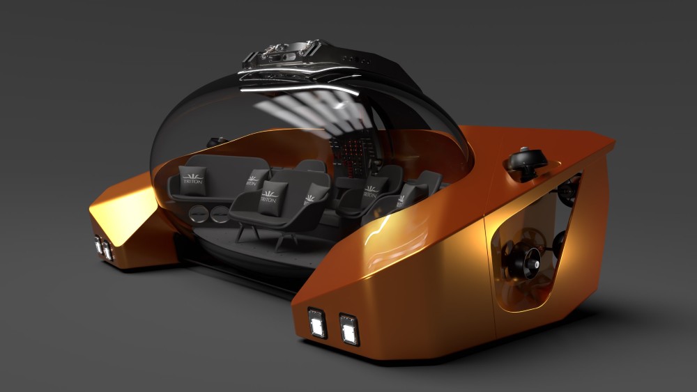 Triton 660 AVA is a nine passenger submersible with convertible seating