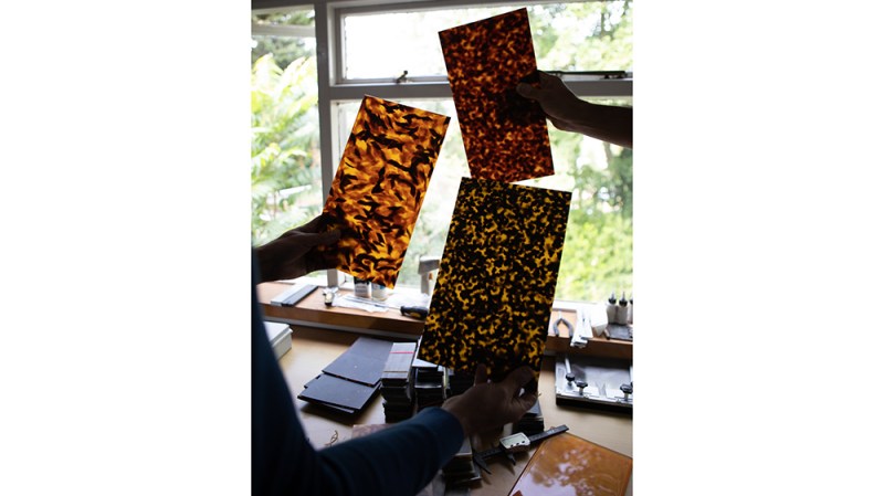 E. B. Meyrowitz eyewear material selection