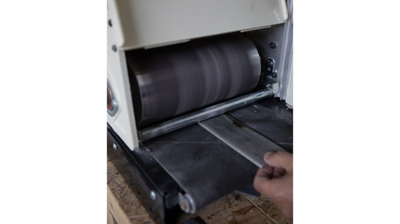 E. B. Meyrowitz eyewear material sanding