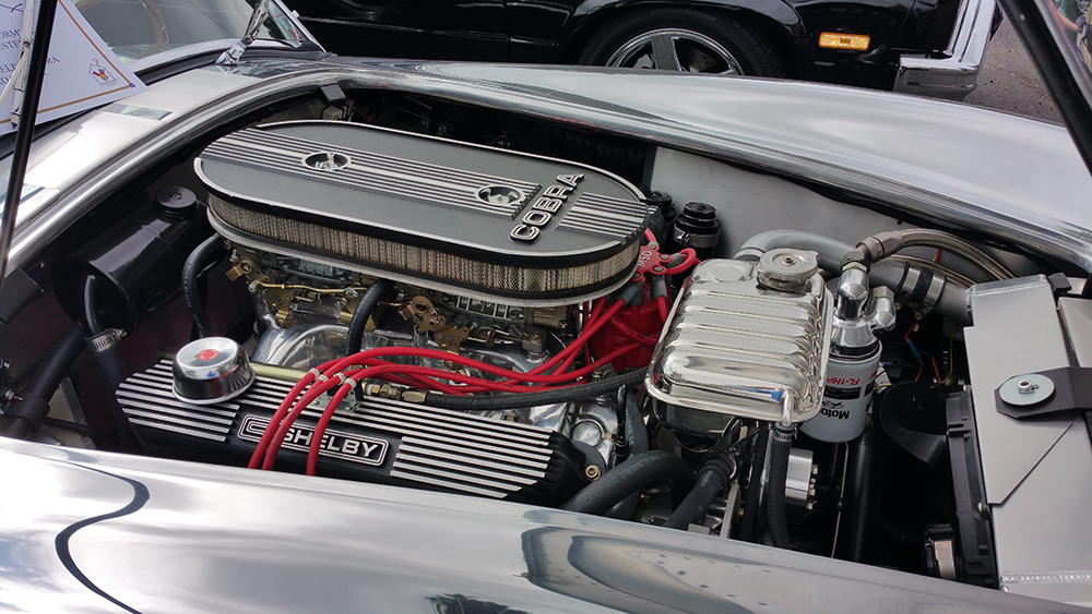 Under the hood of the Shelby Cobra CSX4000