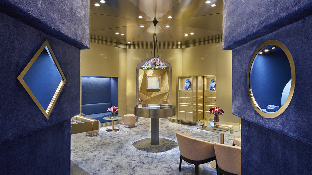 A room in Tiffany & Co.'s Paris pop-up