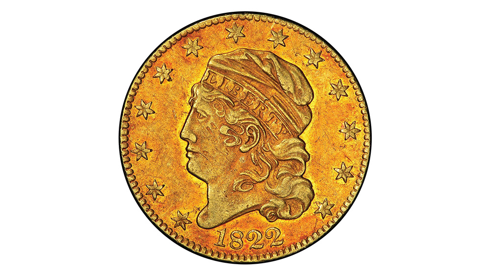 Đồng xu vàng Half Eagle 1822