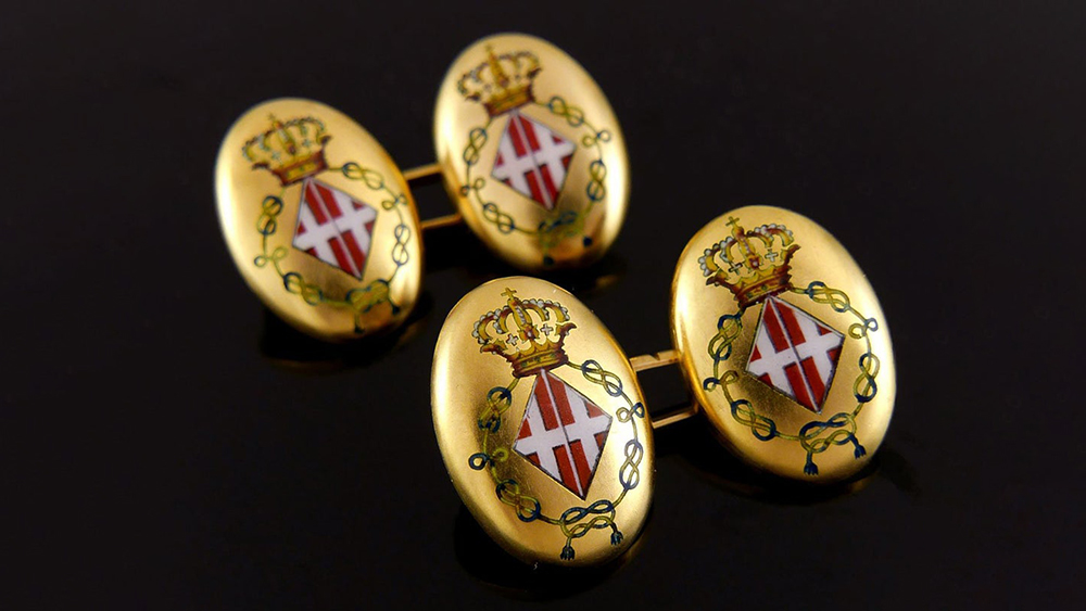 Queen Margherita of Italy Royal Presentation Cufflinks